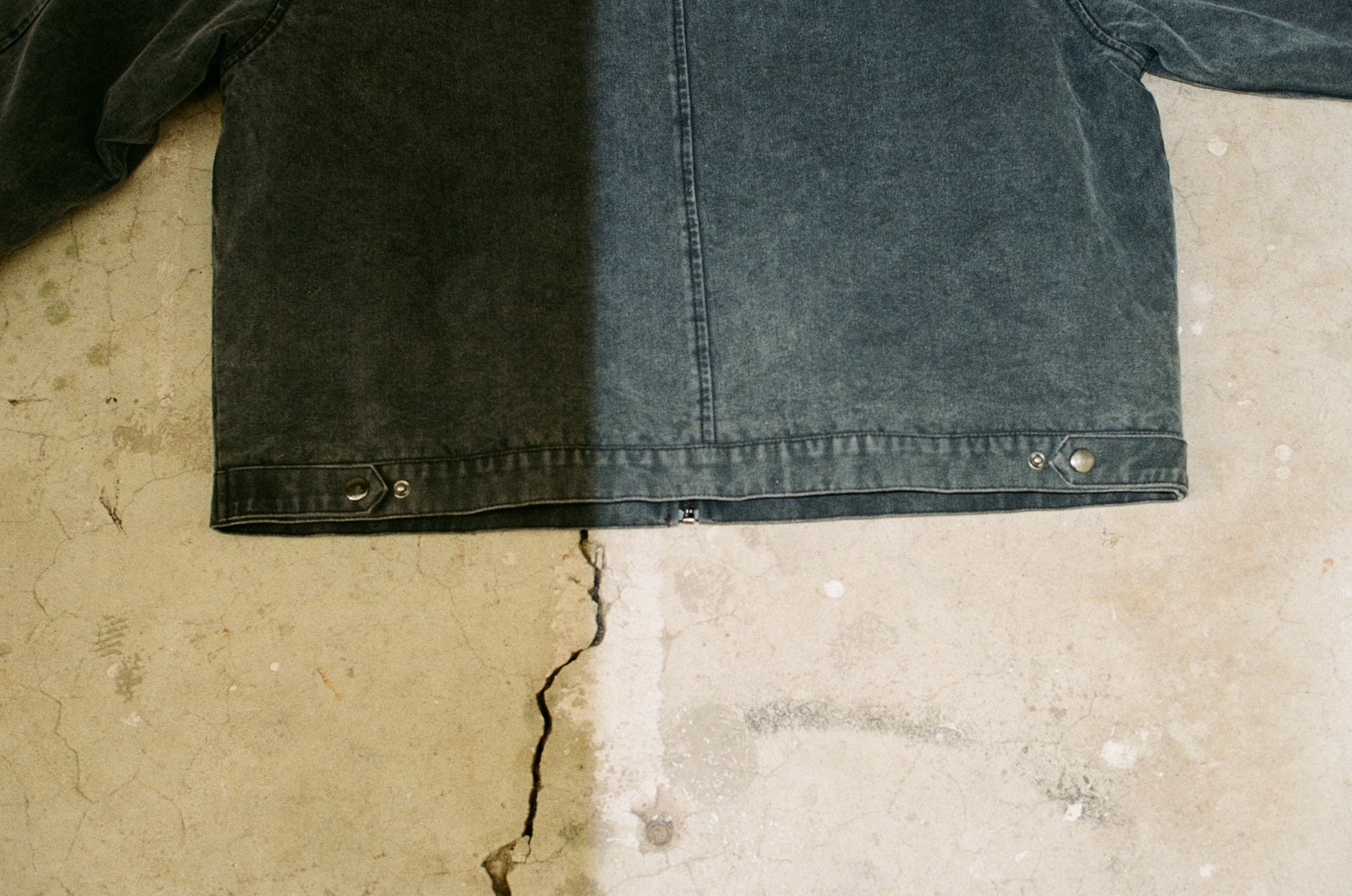 Disheveled Workwear Jacket Washed Black
