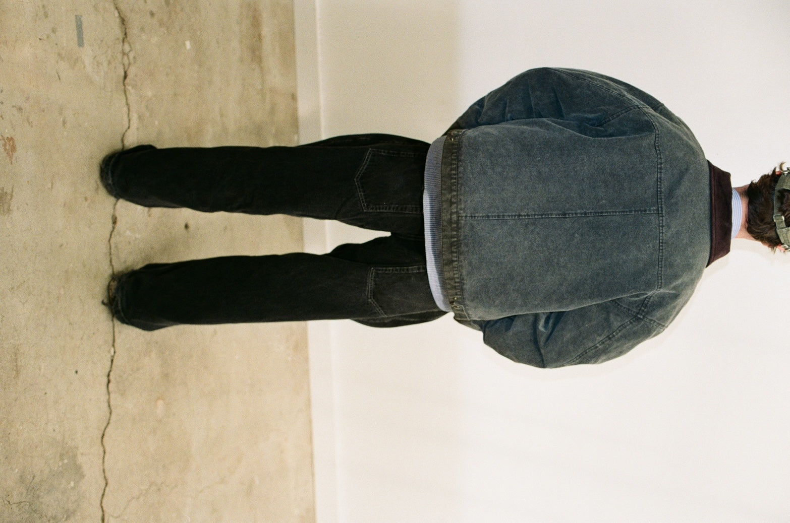 Disheveled Workwear Jacket Washed Black
