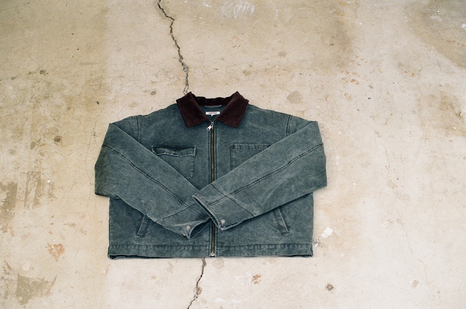 Disheveled Workwear Jacket Washed Black
