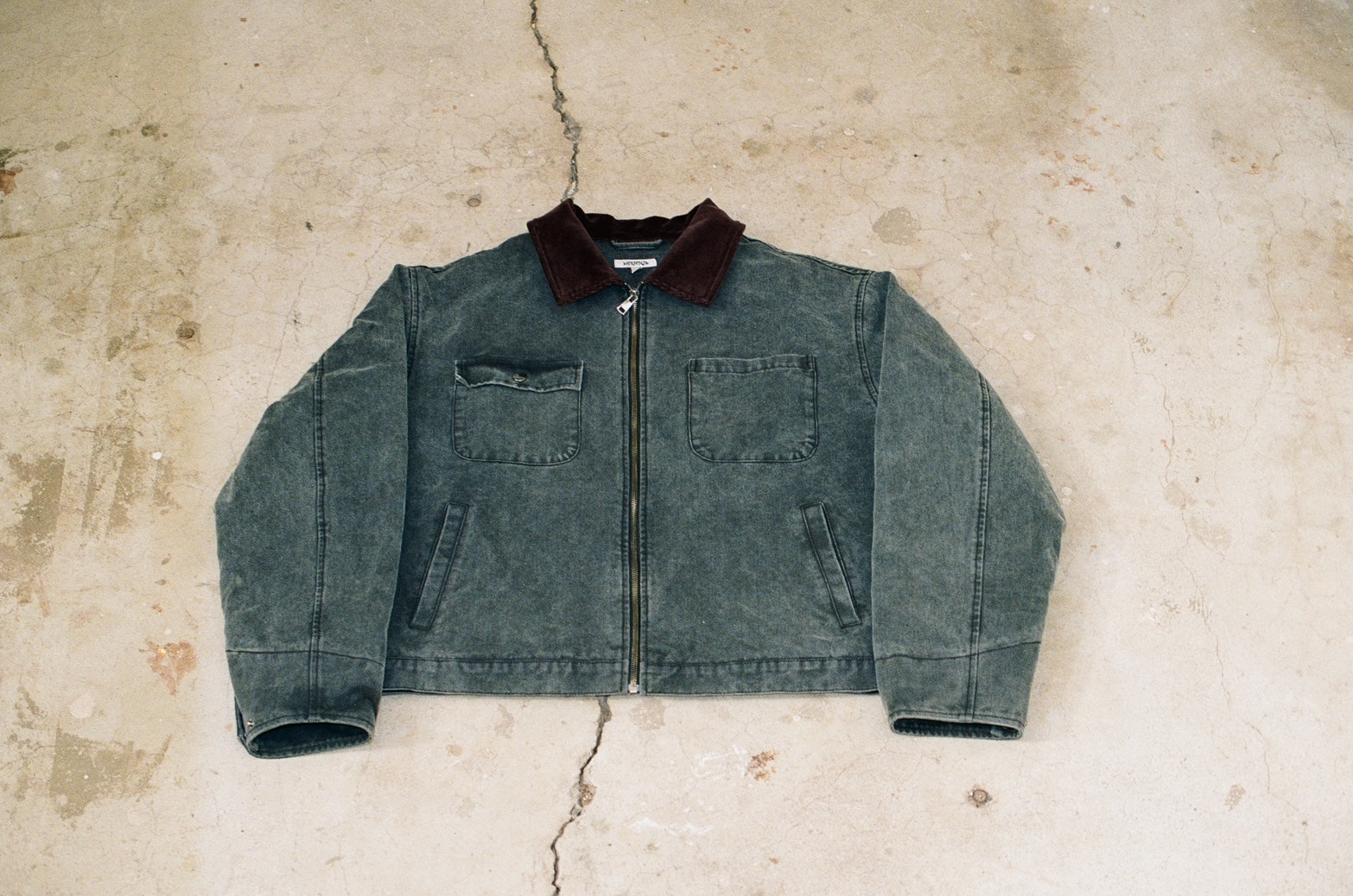 Disheveled Workwear Jacket Washed Black