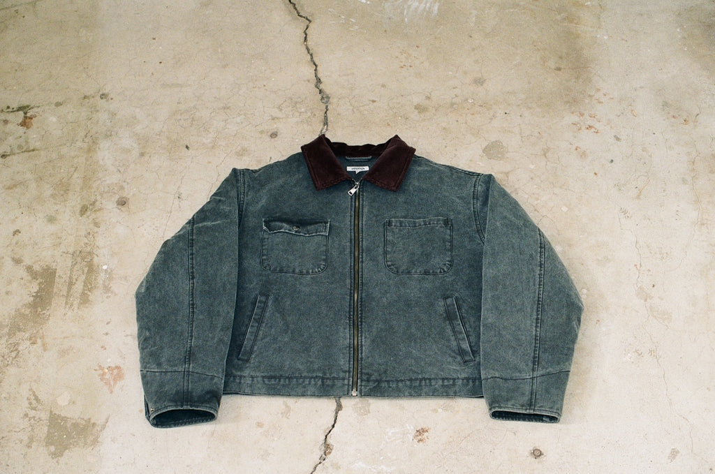 Disheveled Workwear Jacket Washed Black