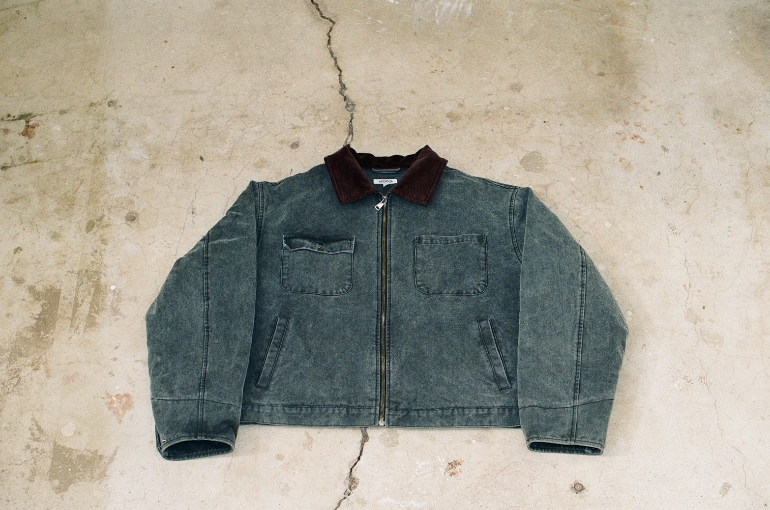 Disheveled Workwear Jacket Washed Black