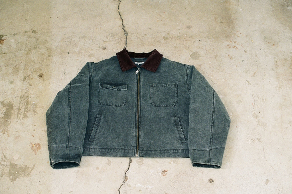 Disheveled Workwear Jacket Washed Black