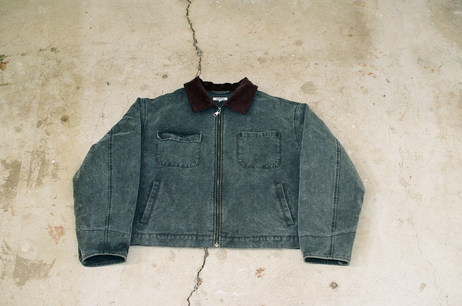 Disheveled Workwear Jacket Washed Black